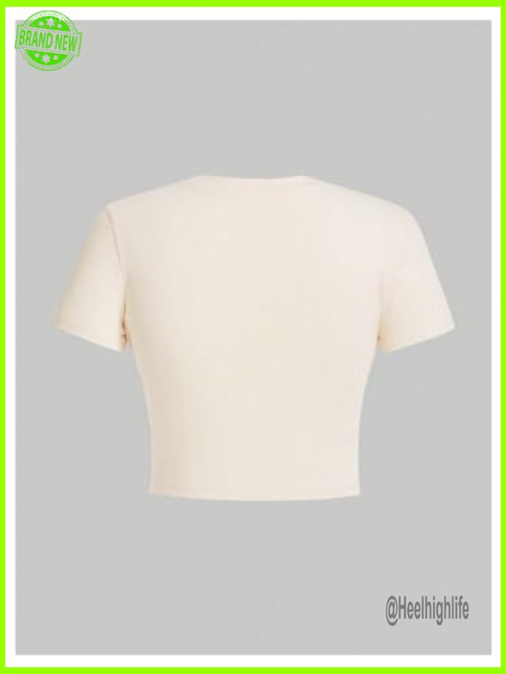 Y2K Crop Top Short Sleeve Graphic Tee Summer T-Shirt - Picture 2 of 4
